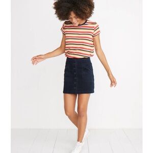 A16 Marine Layer Corduroy Button Side Pockets Skirt‎